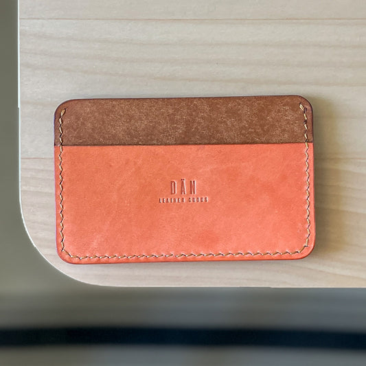 Casette card holder - salmon brown pueblo