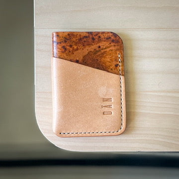 Budapest V2 cardholder - dyed & natural