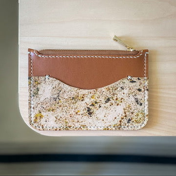 Lisszabon pénztárca - barna & festett