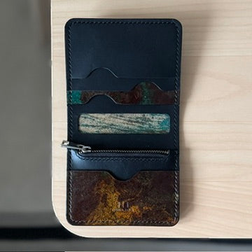 Lyon wallet - black dyed