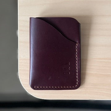 Budapest V1 card holder - aubergine