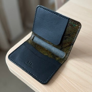 Malmö wallet - dyed black