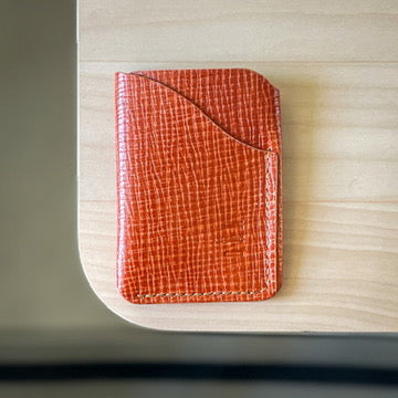 Budapest V1 kártyatartó - narancs palmelatto