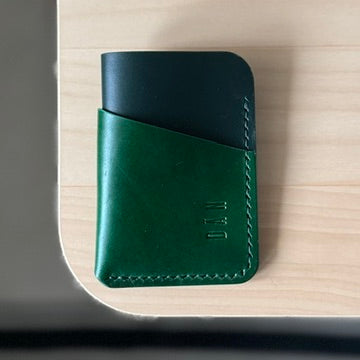 Budapest V2 cardholder - green & green