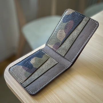 Dublin wallet - camo & grey