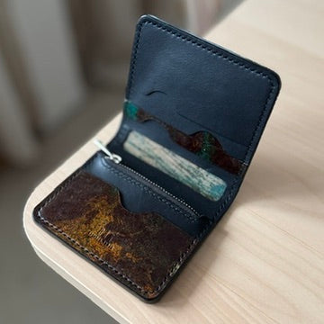 Lyon pénztárca - fekete festett