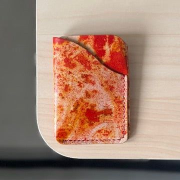 Budapest V1 kártyatartó - festett piros