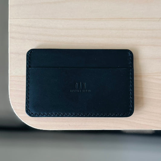 Casette card holder - black & burgundy