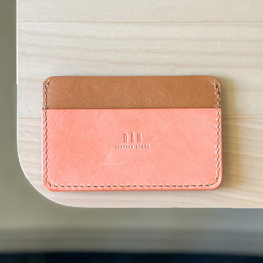 Casette card holder - brown