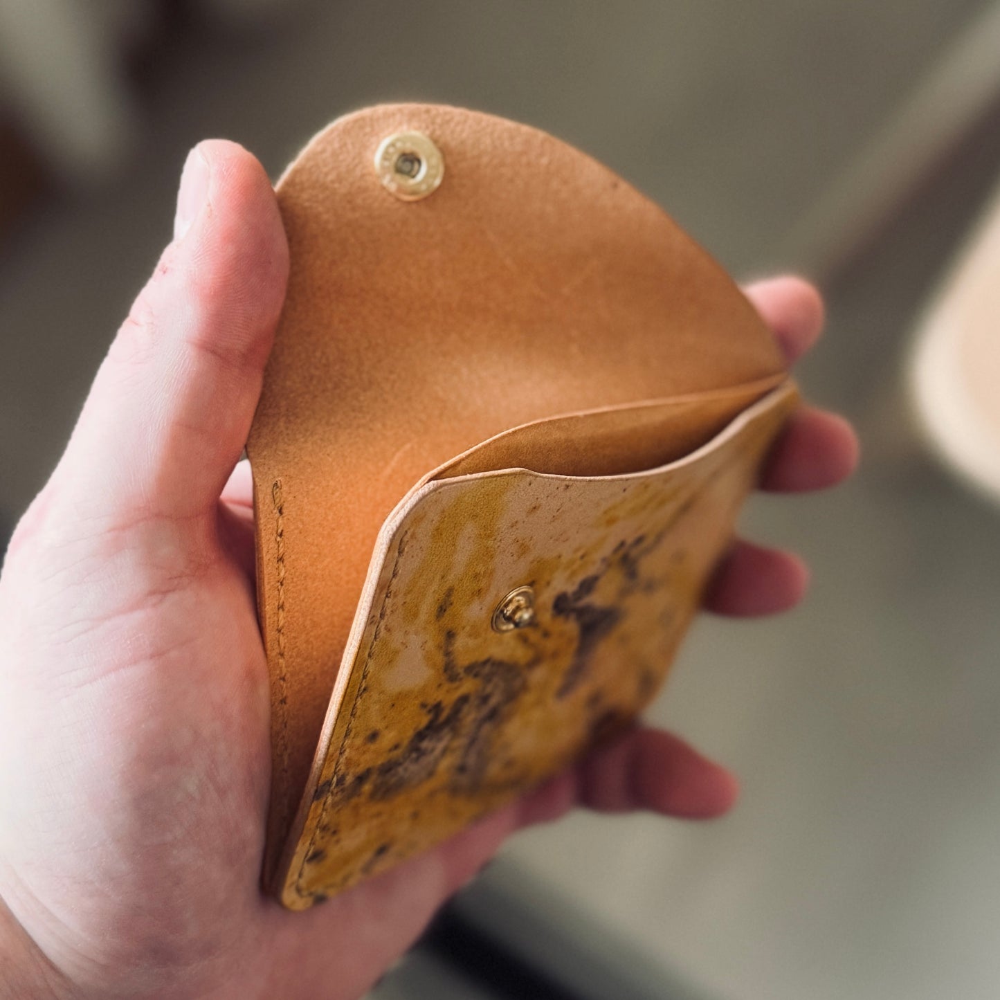 Amszterdam pénztárca - natúr festett