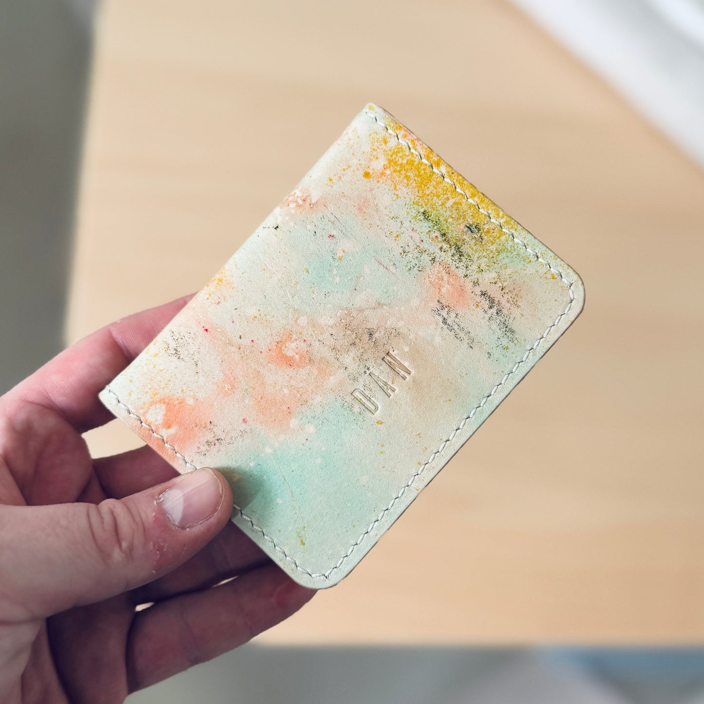 Malmö wallet - dyed natural