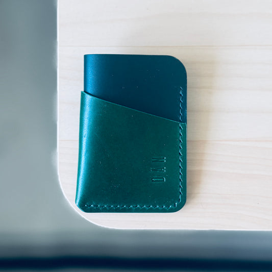 Budapest V2 cardholder - dark green