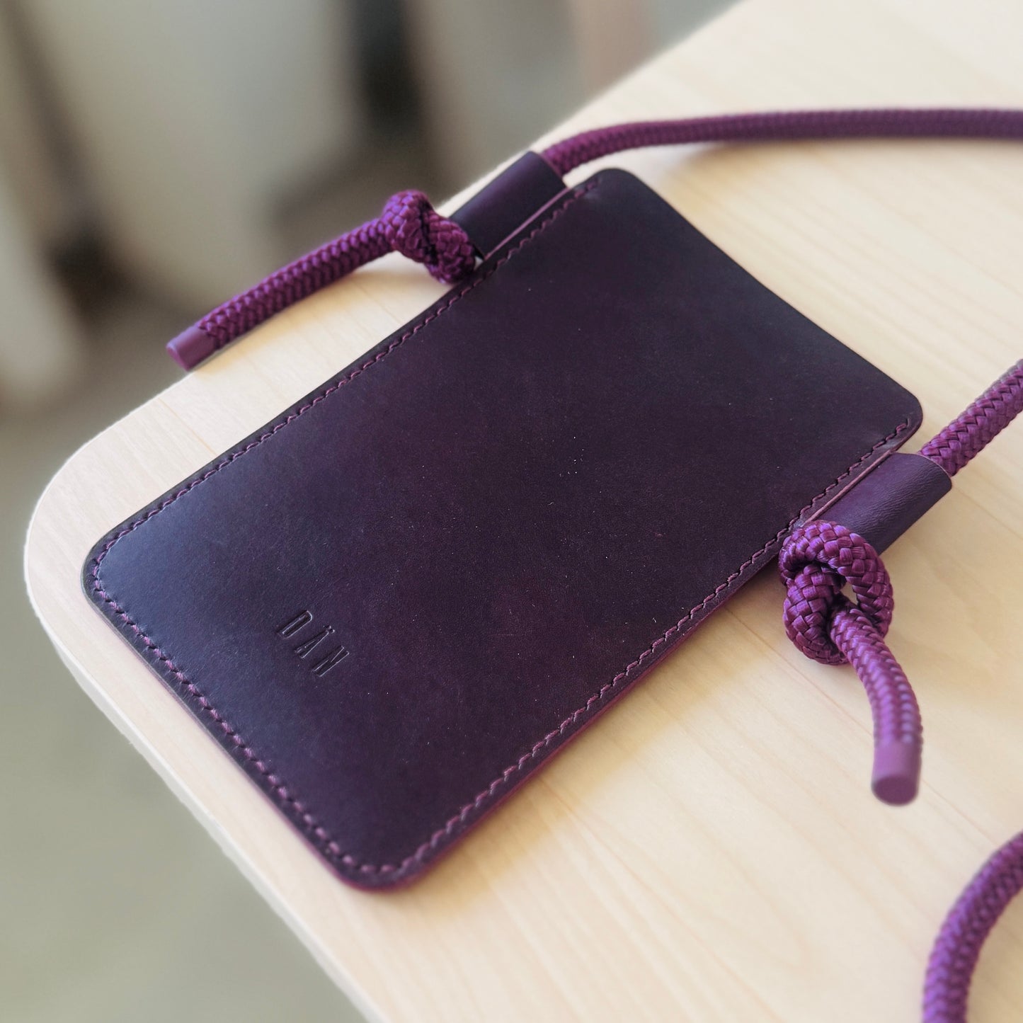 Crossbody phone holder - dark purple