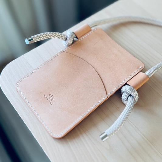 Crossbody telefontartó - natúr