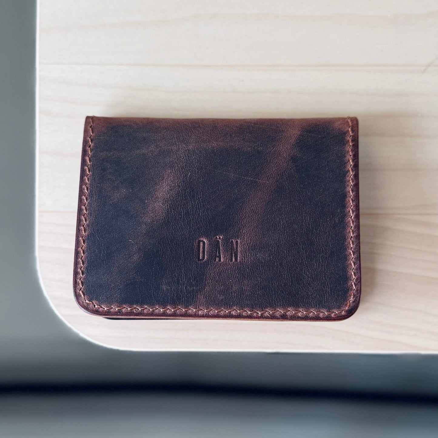 Malmö wallet - brown pullup