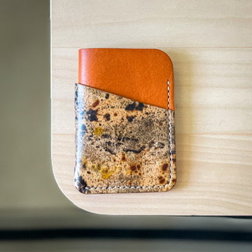 Budapest V2 cardholder - pumpkin & dyed