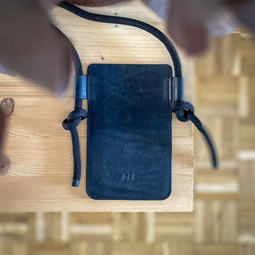 Crossbody phone holder - black pueblo