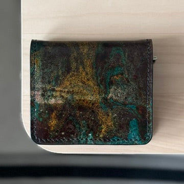 Lyon pénztárca - fekete festett