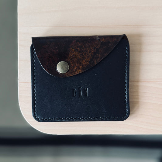 Amszterdam pénztárca - fekete festett