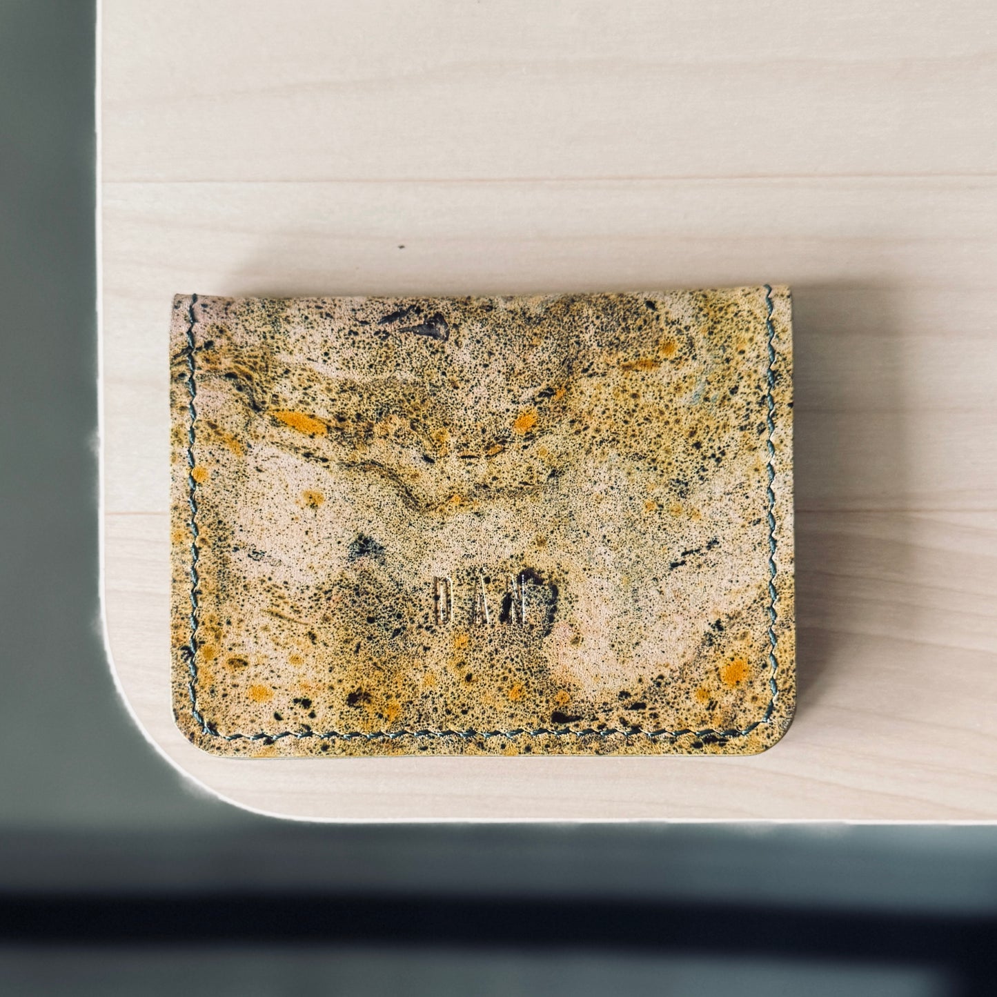 Malmö pénztárca - festett zöld