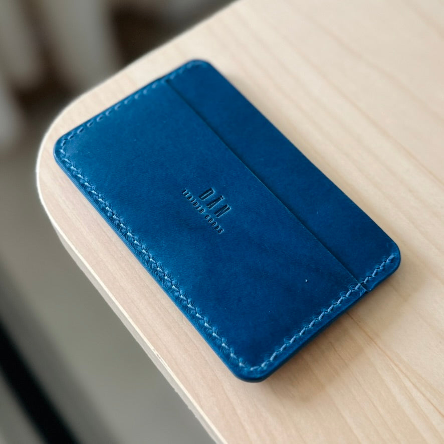 Casette card holder - blue & yellow