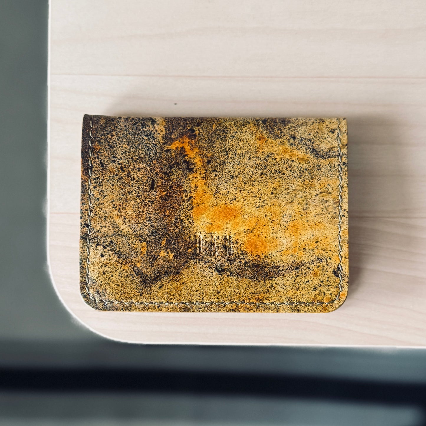 Malmö pénztárca - festett szürke