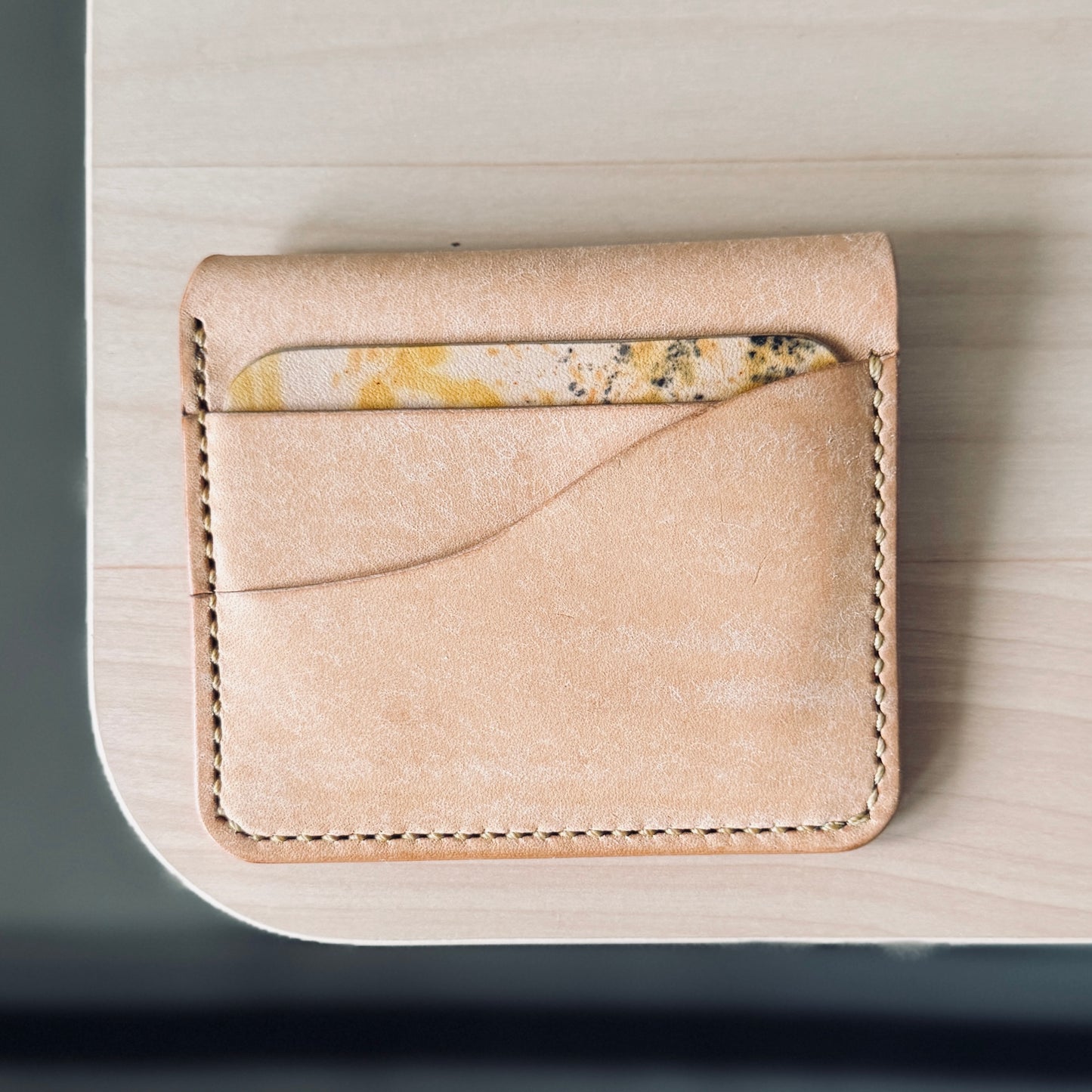 Amszterdam pénztárca - natúr festett