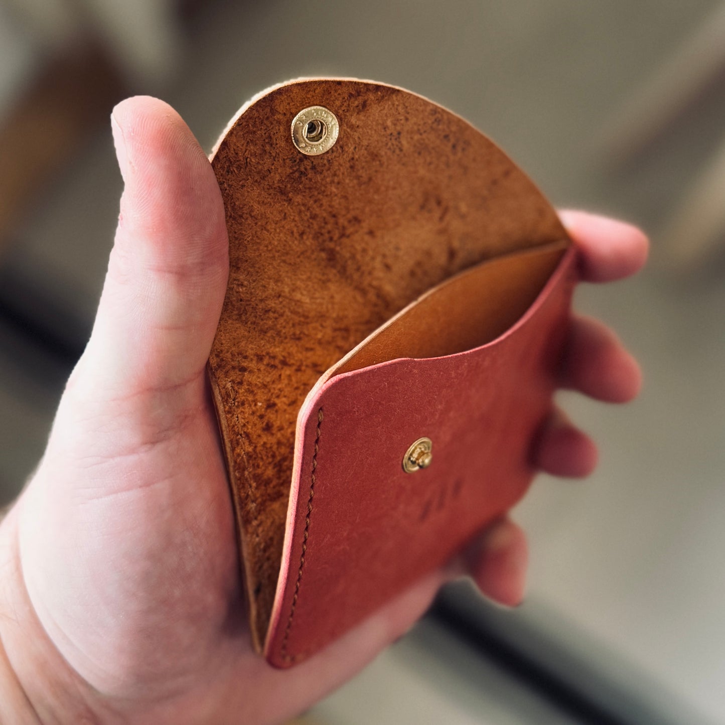 Amszterdam pénztárca - rózsaszín festett