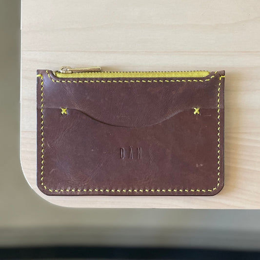 Lisbon wallet - brown & yellow