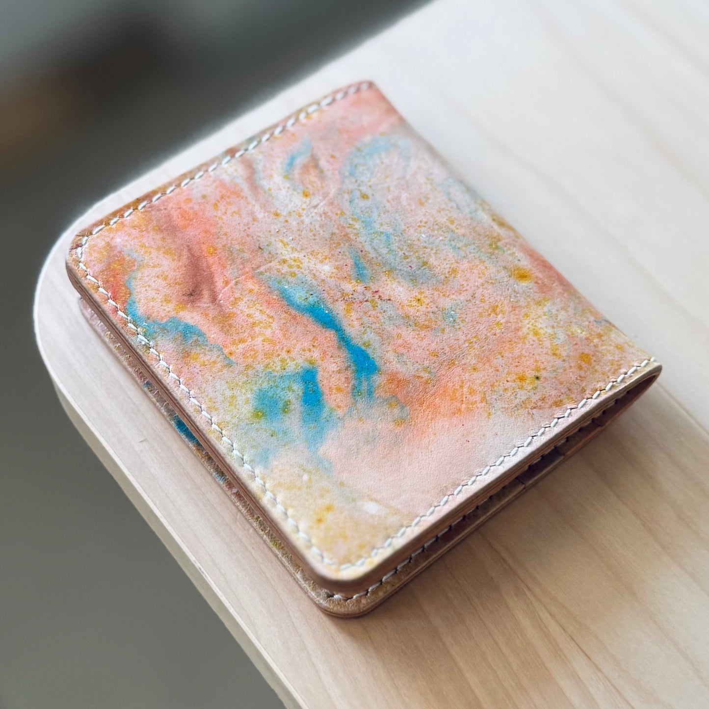 Lyon wallet - dyed natural