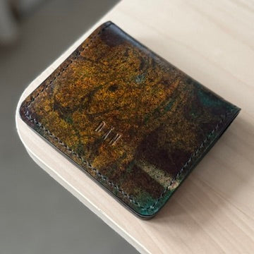 Lyon pénztárca - fekete festett