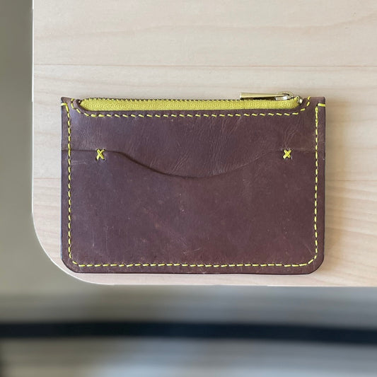 Lisbon wallet - brown & yellow