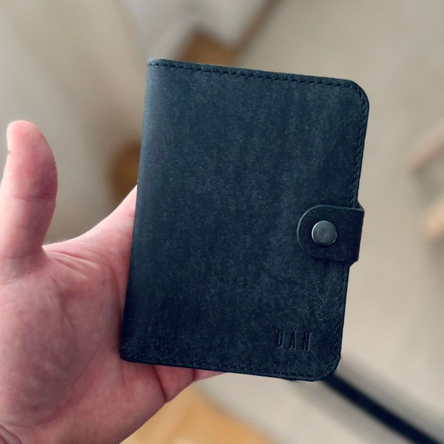 Passport holder - black pueblo