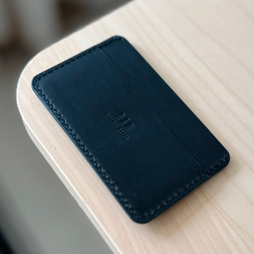 Casette card holder - black & burgundy