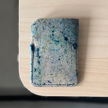 Budapest V1 kártyatartó - festett kék