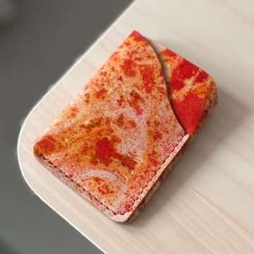 Budapest V1 kártyatartó - festett piros