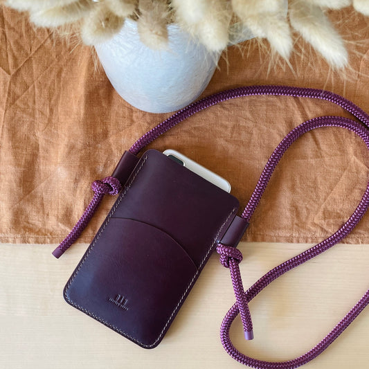 Crossbody phone holder - Deep purple