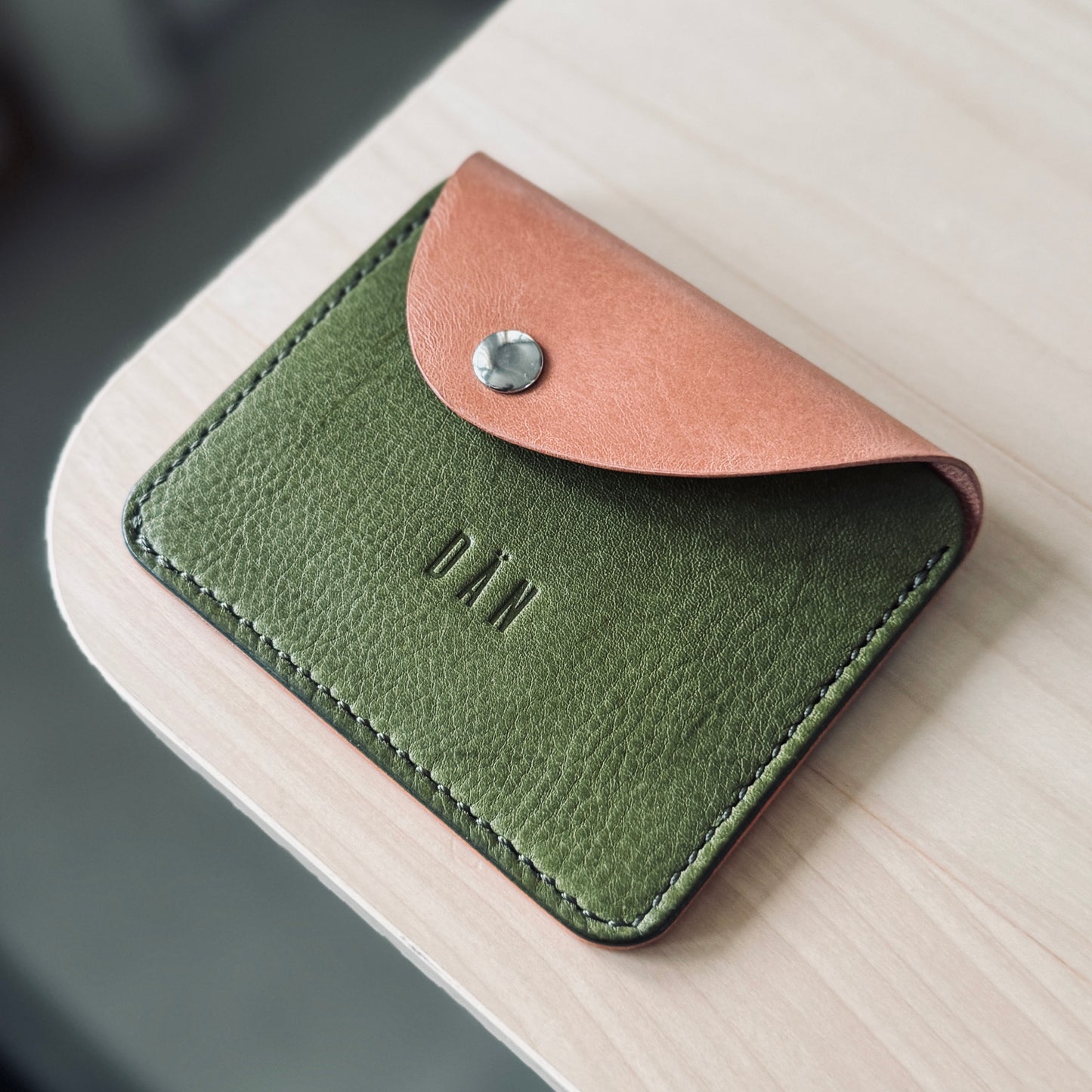 Amszterdam pénztárca - oliva rózsaszín