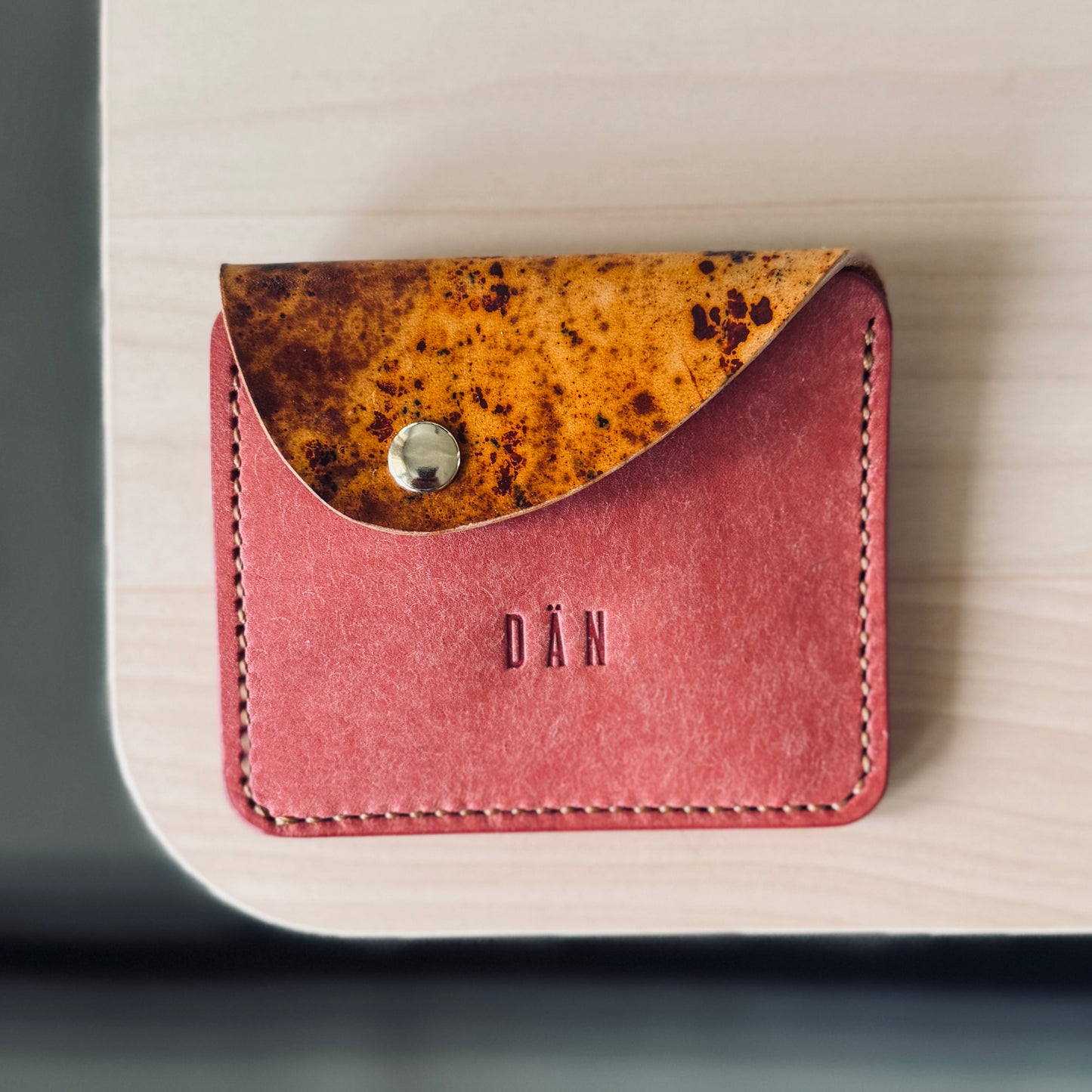 Amszterdam pénztárca - rózsaszín festett