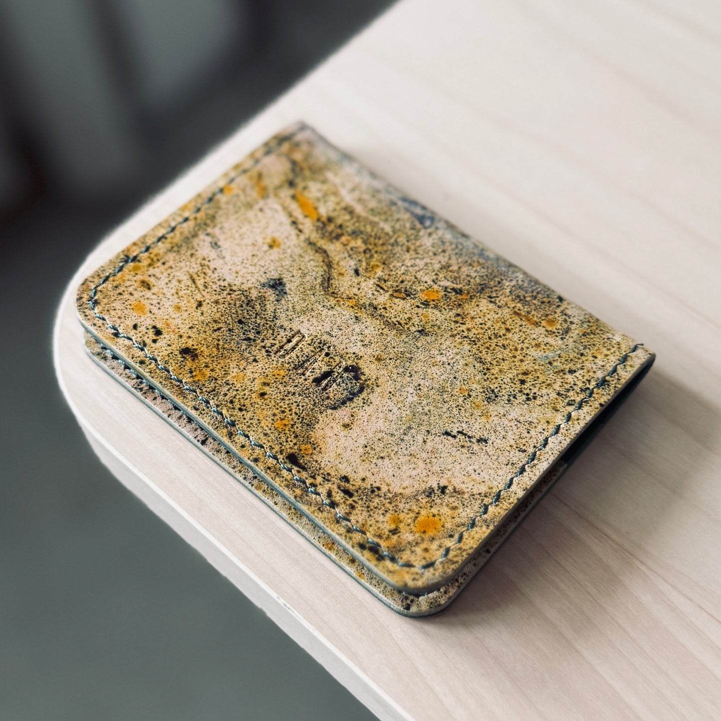 Malmö pénztárca - festett zöld