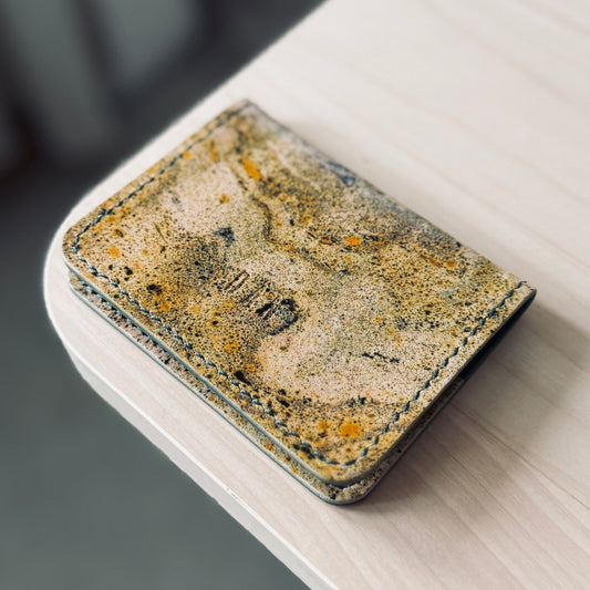 Malmö wallet - green dyed