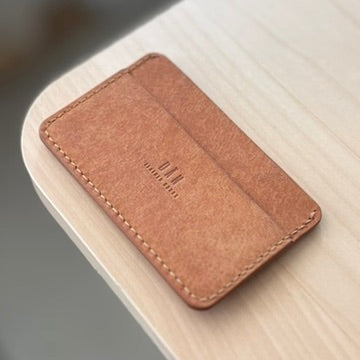 Casette card holder - light brown