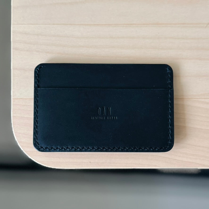 Casette card holder - black & burgundy