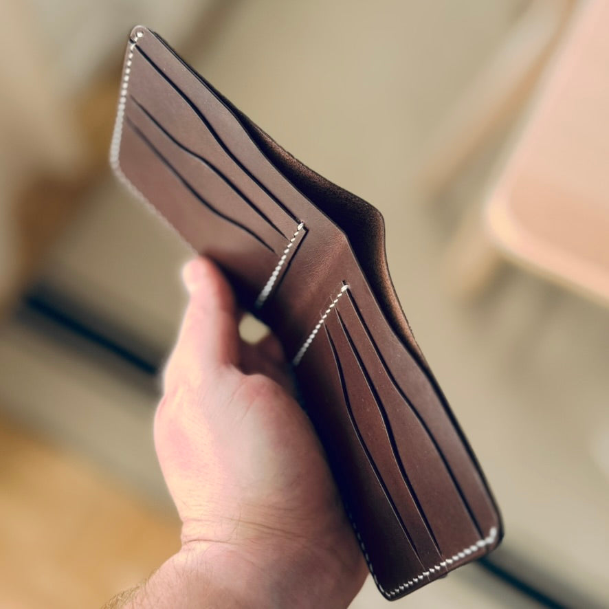 Stockholm wallet - dark brown