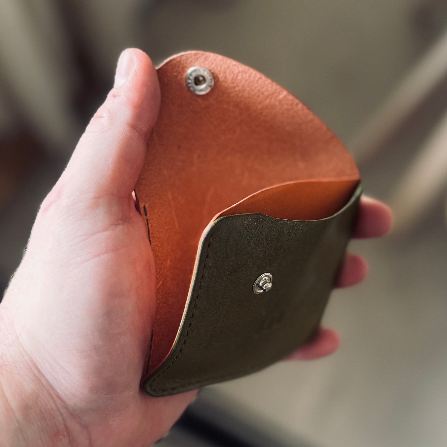 Amszterdam pénztárca - oliva rózsaszín