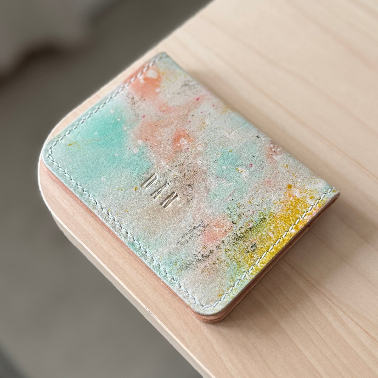 Malmö wallet - dyed natural