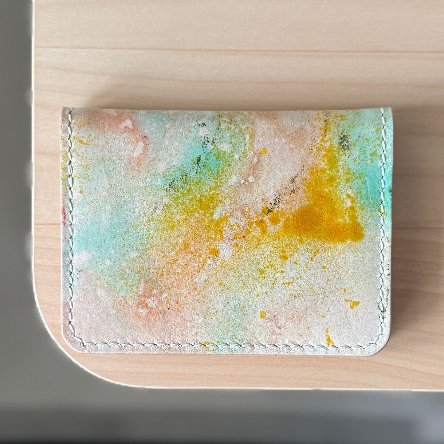 Malmö wallet - dyed natural