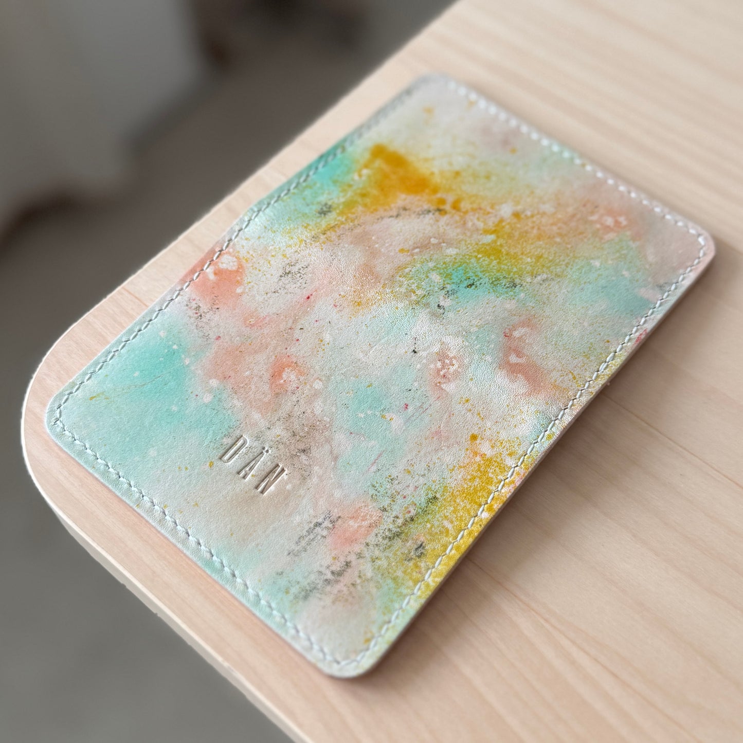 Malmö wallet - dyed natural