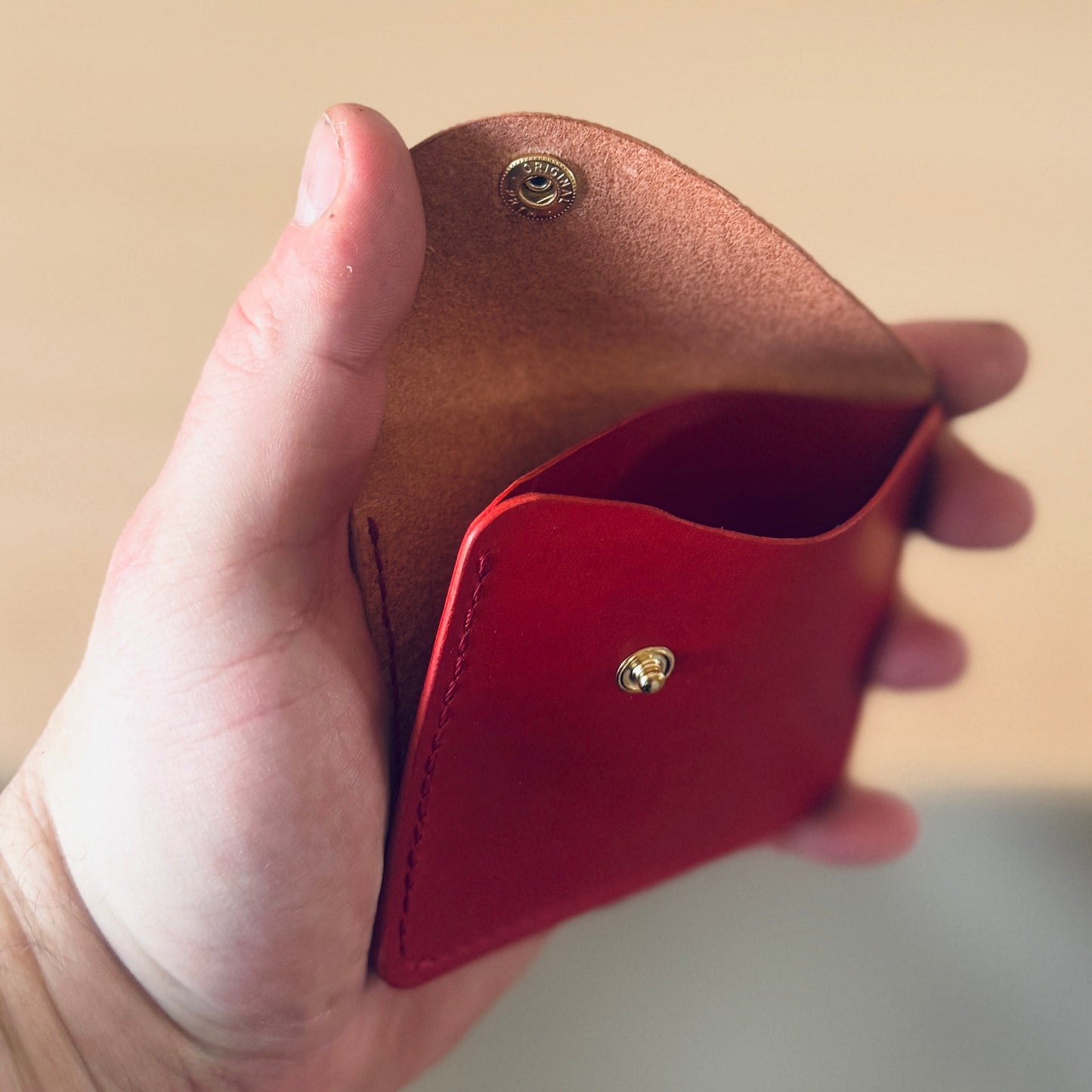 Amsterdam wallet - salmon & red