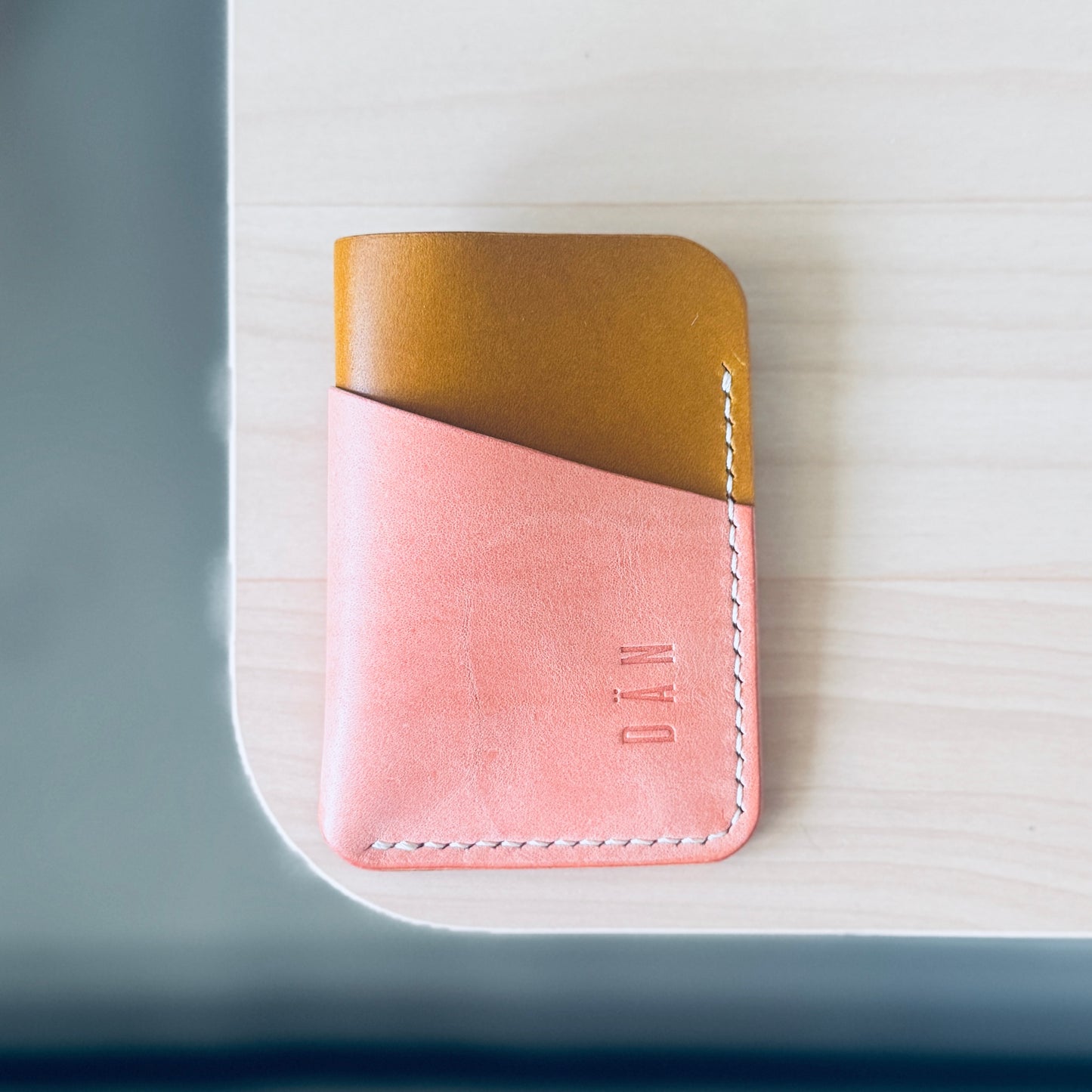 Budapest V2 cardholder - yellow & pink